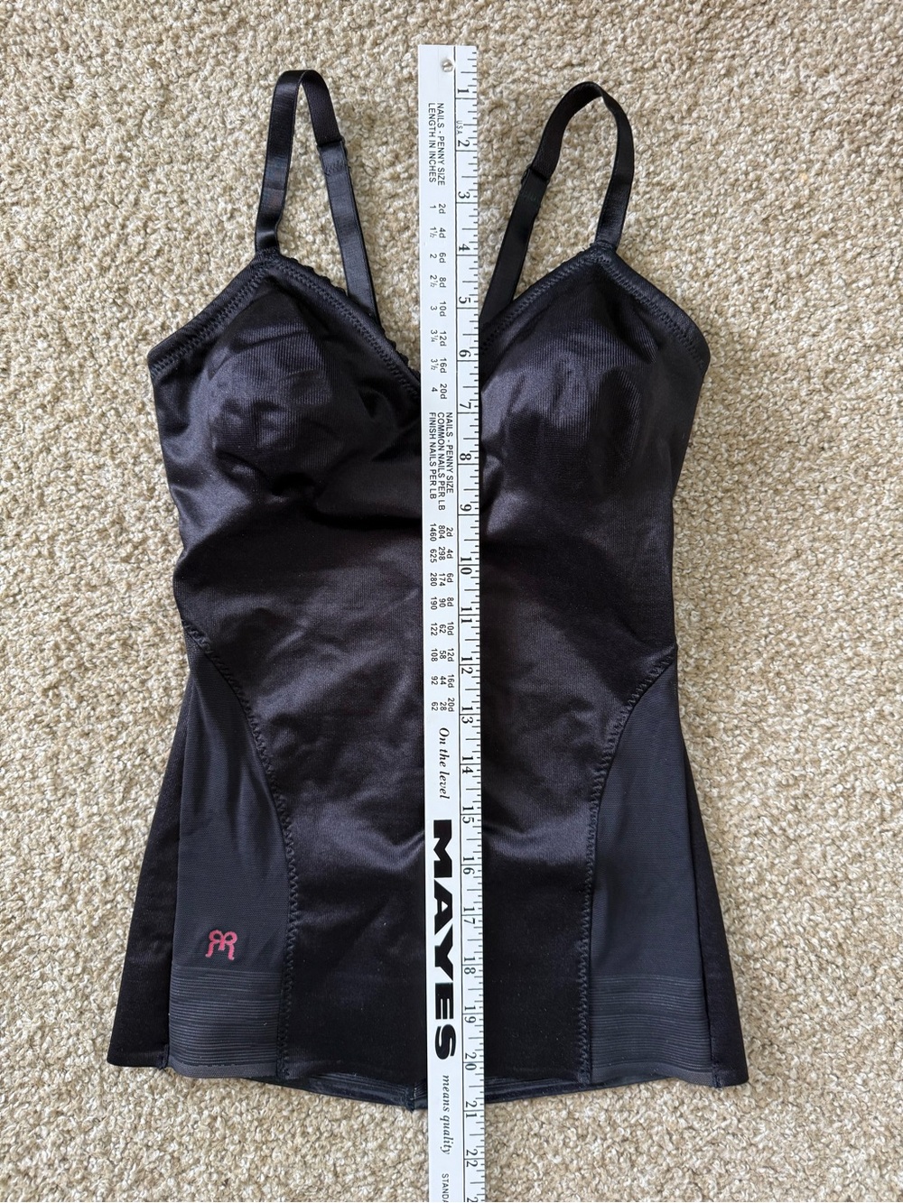 Ruby Ribbon Black Shaping Cami - Picture 2 of 7